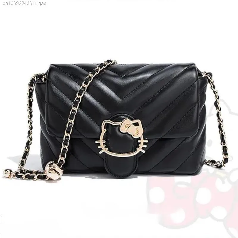 Sanrio Hello Kitty Korean Version Fashion Single Shoulder Women's New Trend Crossbody Bag Niche High-end Versatile Crossbody Bag