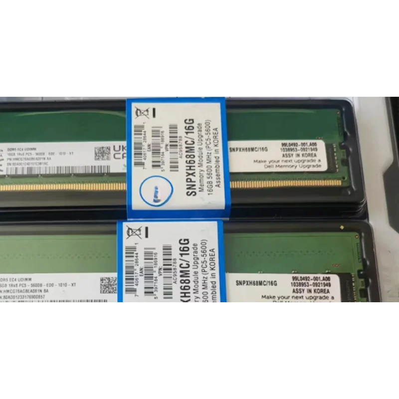 

Z for NEW SNPXH68MC/16G AC958788 Dell 1Rx8 16GB DDR5 PC5-5600 UDIMM ECC RAM Memory