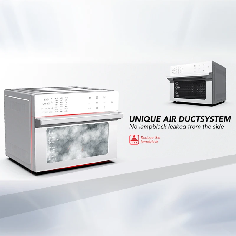 30L Electric Smart Large Capacity Countertop Convection Oven Digital Stainless Steel Air Fryer Toaster Oven Combo