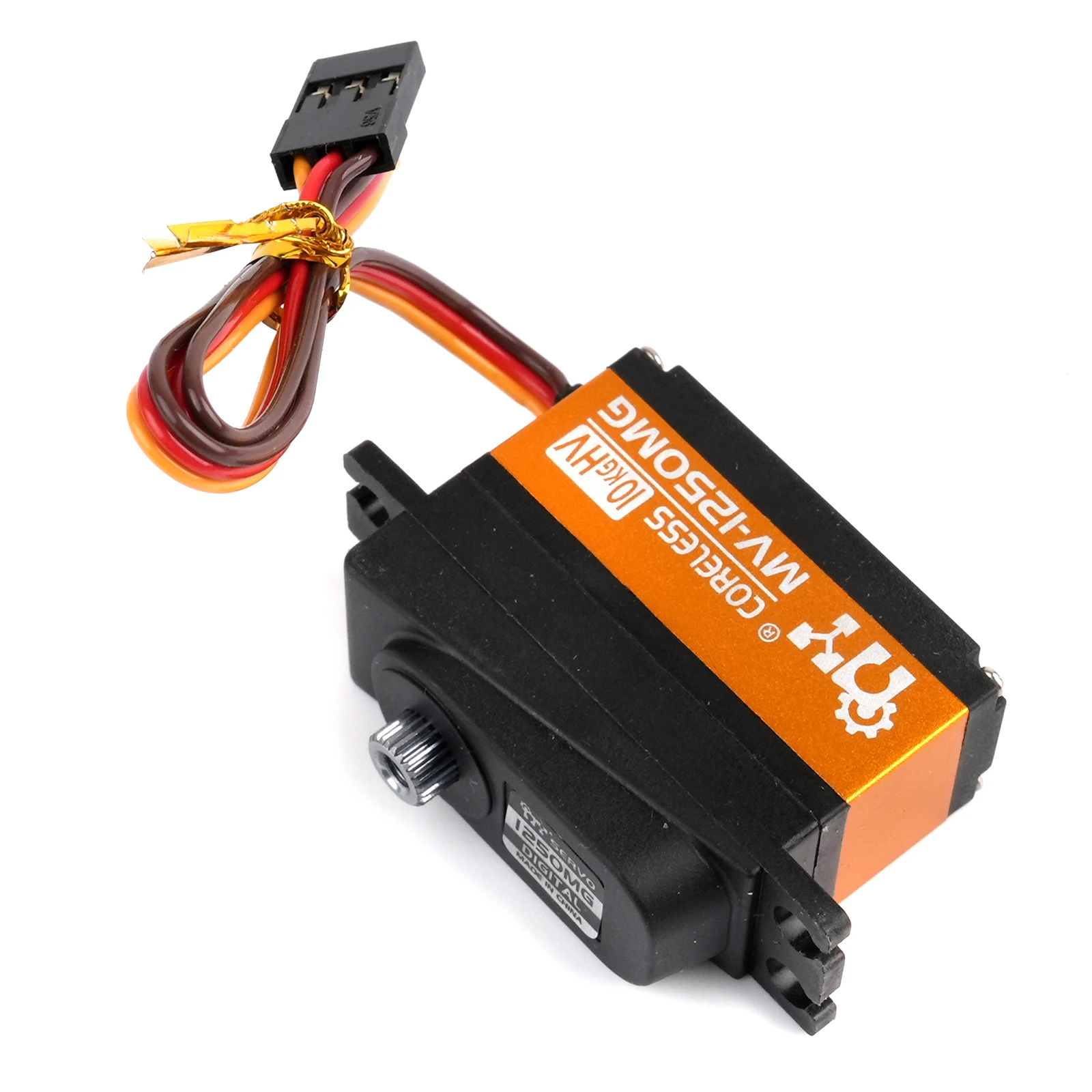 MV-1250MG 10KG High Torque Digital Servo 8.4V Coreless Motor 0.08S Metal Gear For Drone RC Car Crawler Aircraft Robot Upgrade