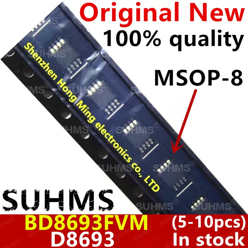 

(5-10piece)100% New BD8693FVM BD8693 D8693 D86 93 Msop-8 Chipset