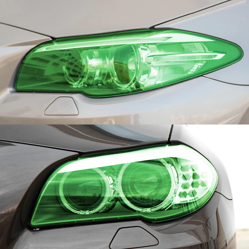Turn Your Lamps JDM Green - Headlight Tint Film PPF Self Adhesive Vinyl Wrap Custom Sticker view 3