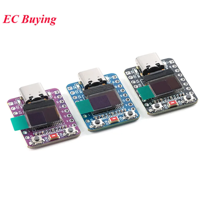 10pcs-esp32-c3-oled-development-board-espc3-042-inch-lcd-display-24g-wifi-bluetooth-compatible-5-4m-flash-spi-gpio-pwm-uart