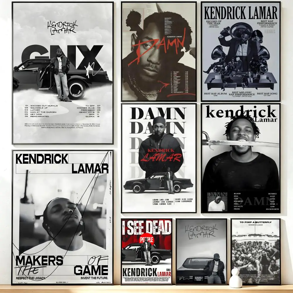 Wall Art Poster Trendy music Kendrick Lamar Poster for Office Home Decor Interior Large Wall Picture Print