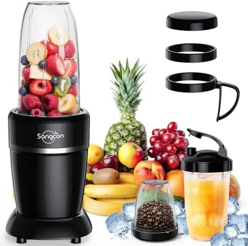 Sangcon 1000W Portable Smoothie Blender with Travel Cups