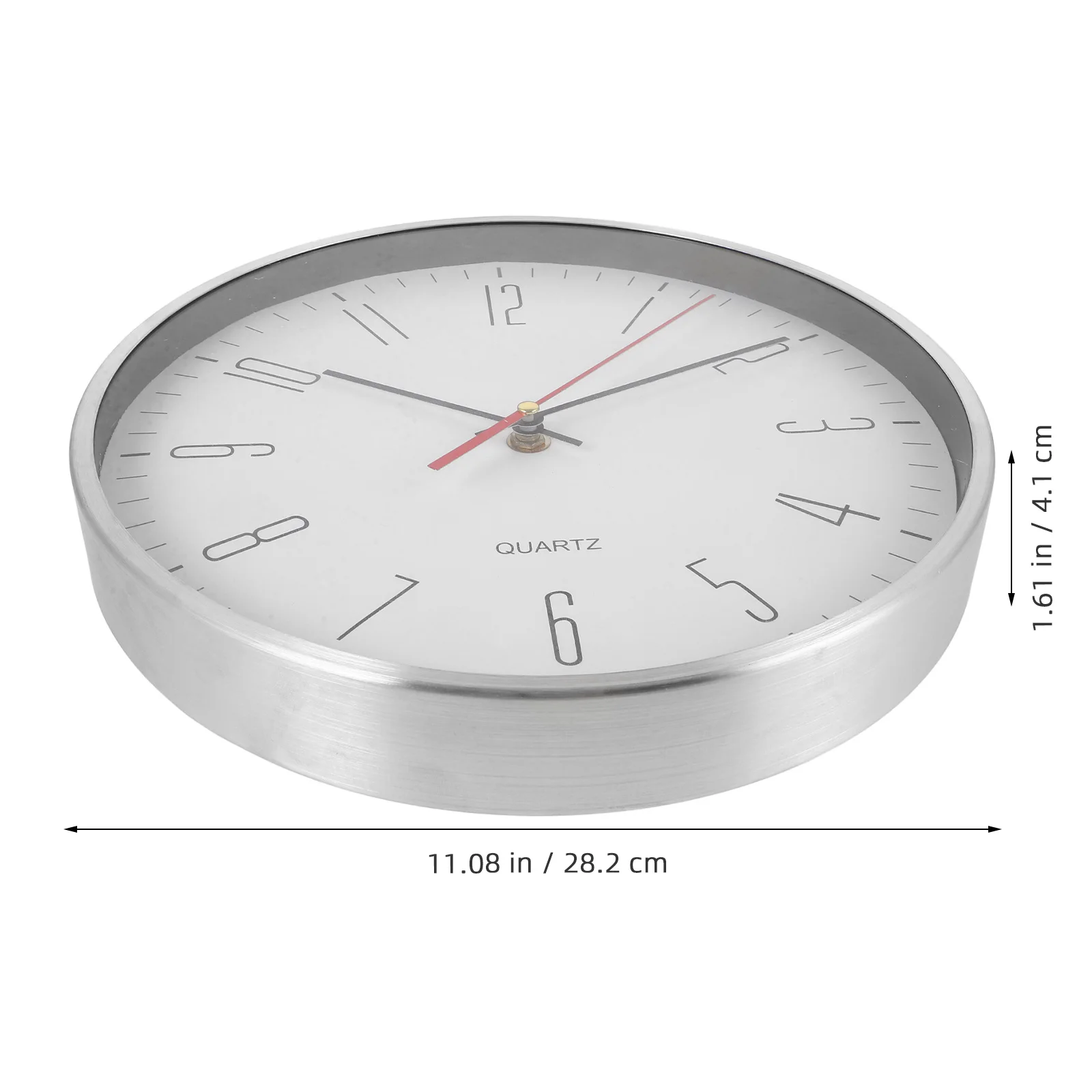 

Decorative Mute Wall Clock Round for Bedroom Living Room Home Office Silent Non Ticking Simple Style Wall Clock