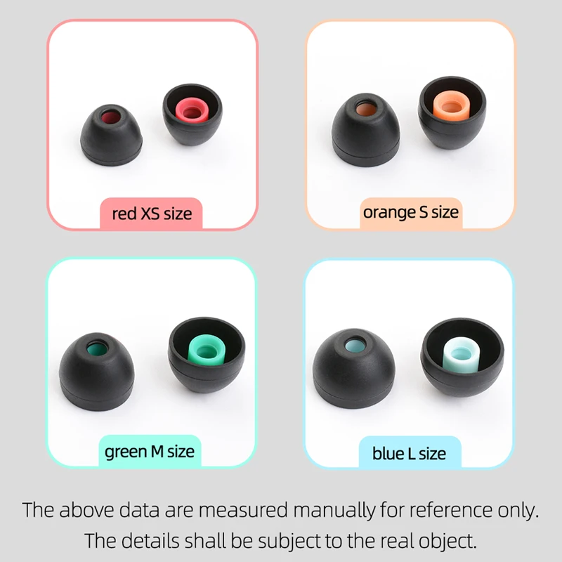 سماعة أذن من NICEHCK L M S XS داخل الأذن نصائح للأذن من السيليكون/غطاء للأذن/طرف للأذن/سماعة أذن لـ Tf10 IM50 IE80 UE900