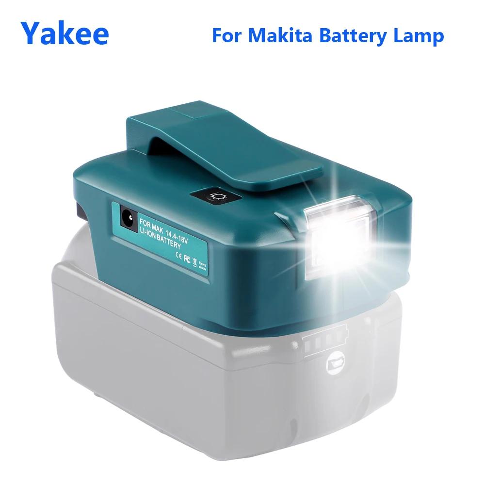 For Makita LED Lamp For Makita Battery BL1830 1430 1840 1850 1860 1890 Typc-C QC3.0 USB Port 230LM 22.5W