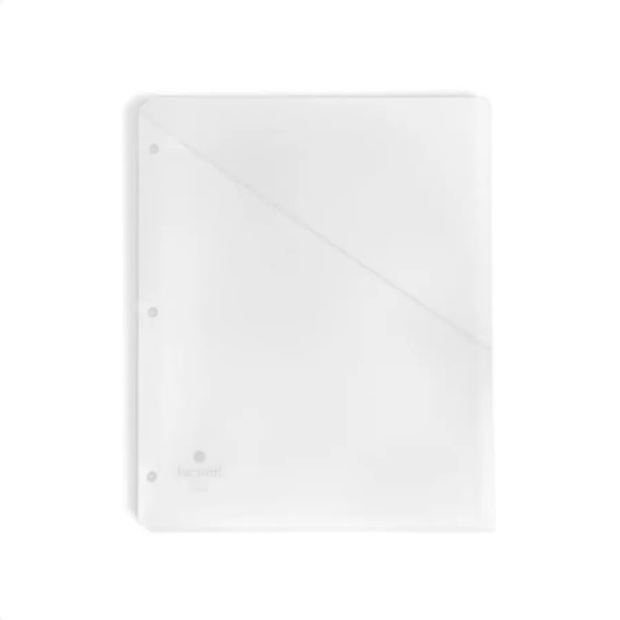 

Organized Up Poly Translucent Slash File Jacket, Three-Hole Punched, Letter Size,,Count