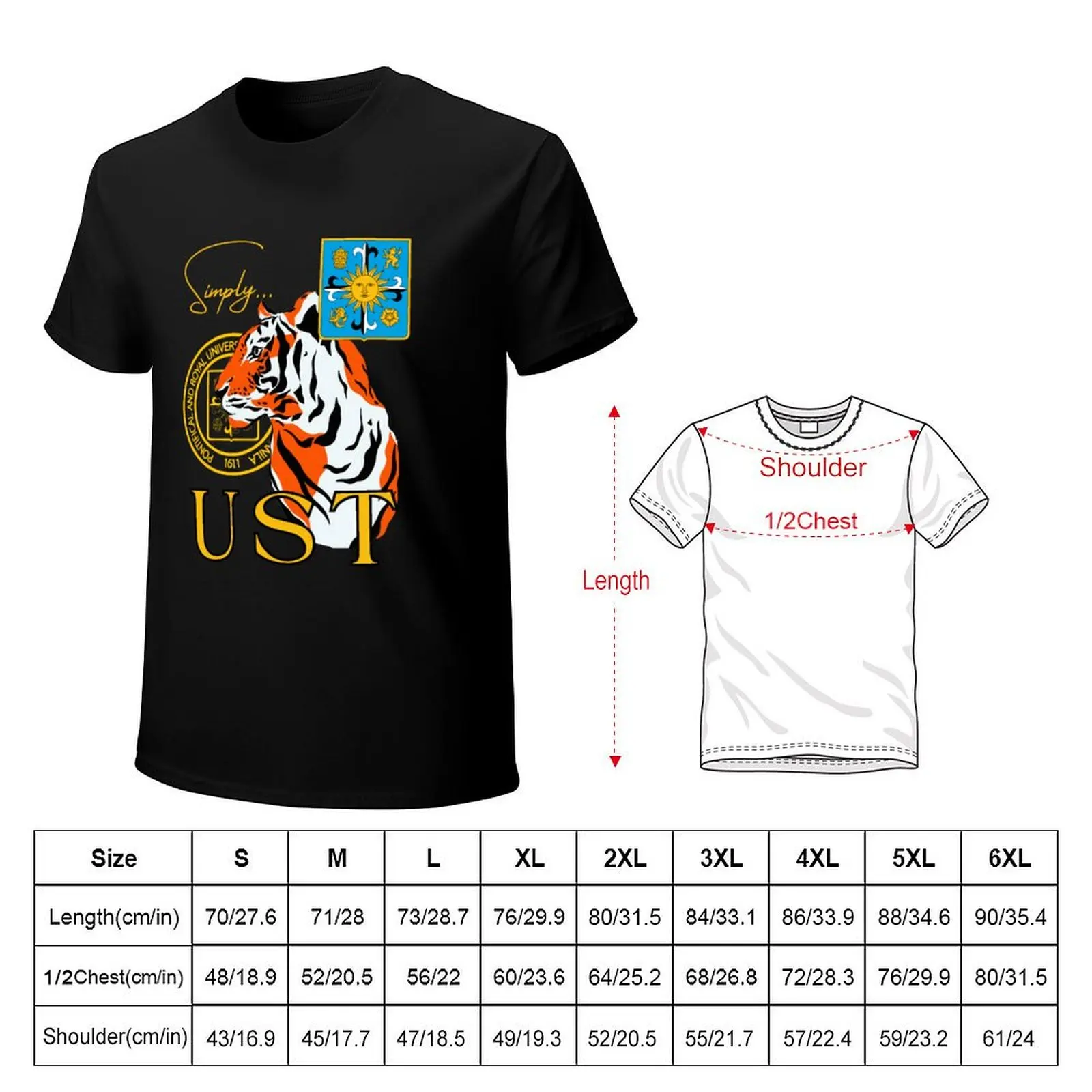 Simply UST University of Santo Tomas 1611 T-Shirt street wear tees mens designer clothes