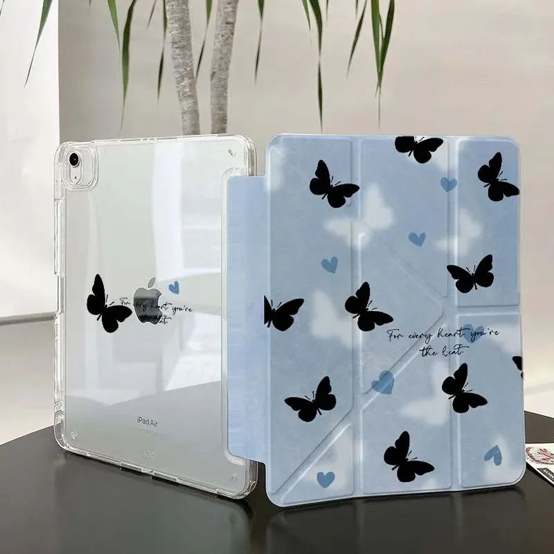

Стильный чехол Ins Pretty Butterfly & Love для iPad Pro 11, 12.9, 13 (M2, M4, M3, M5), а также для iPad 8.3, 9.7, 10.2 (5/6/7/8/9/10/11 поколений), Air 4, 5, 6
