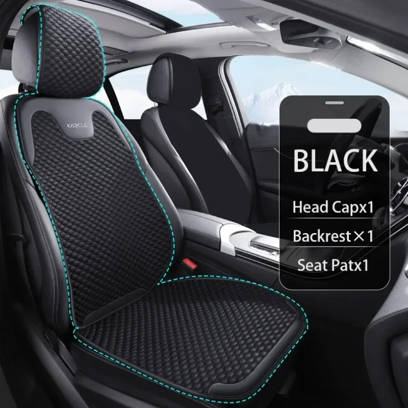 

Ice Silk Car Seat Cover Luxury Cooling Auto Cushion Universal Vehicle Chair Protector Washable Car Chair Cover Fit Four Seasons