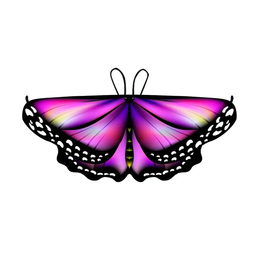 Colorful Butterfly Wings Costume Fancy Dress Cosplay Costume Cape Butterfly DIY Decorations Fairy Shawl Party Accessories