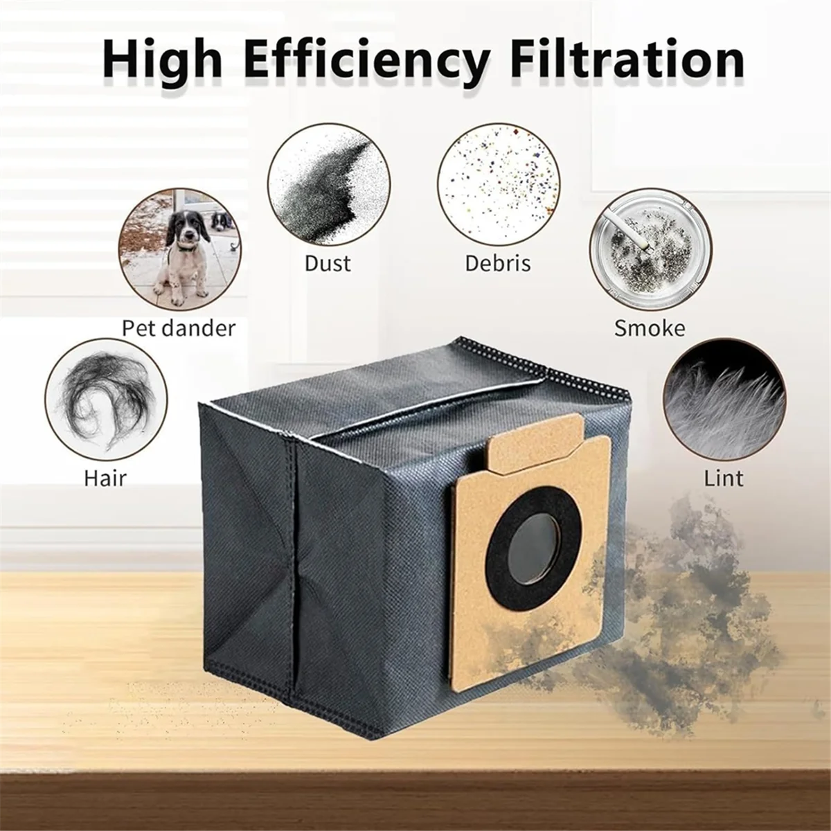 Parti di ricambio T27C per kit di accessori per aspirapolvere Eufy X8 Pro/ X8 Pro SES, spazzola principale, spazzole laterali, panni per mocio