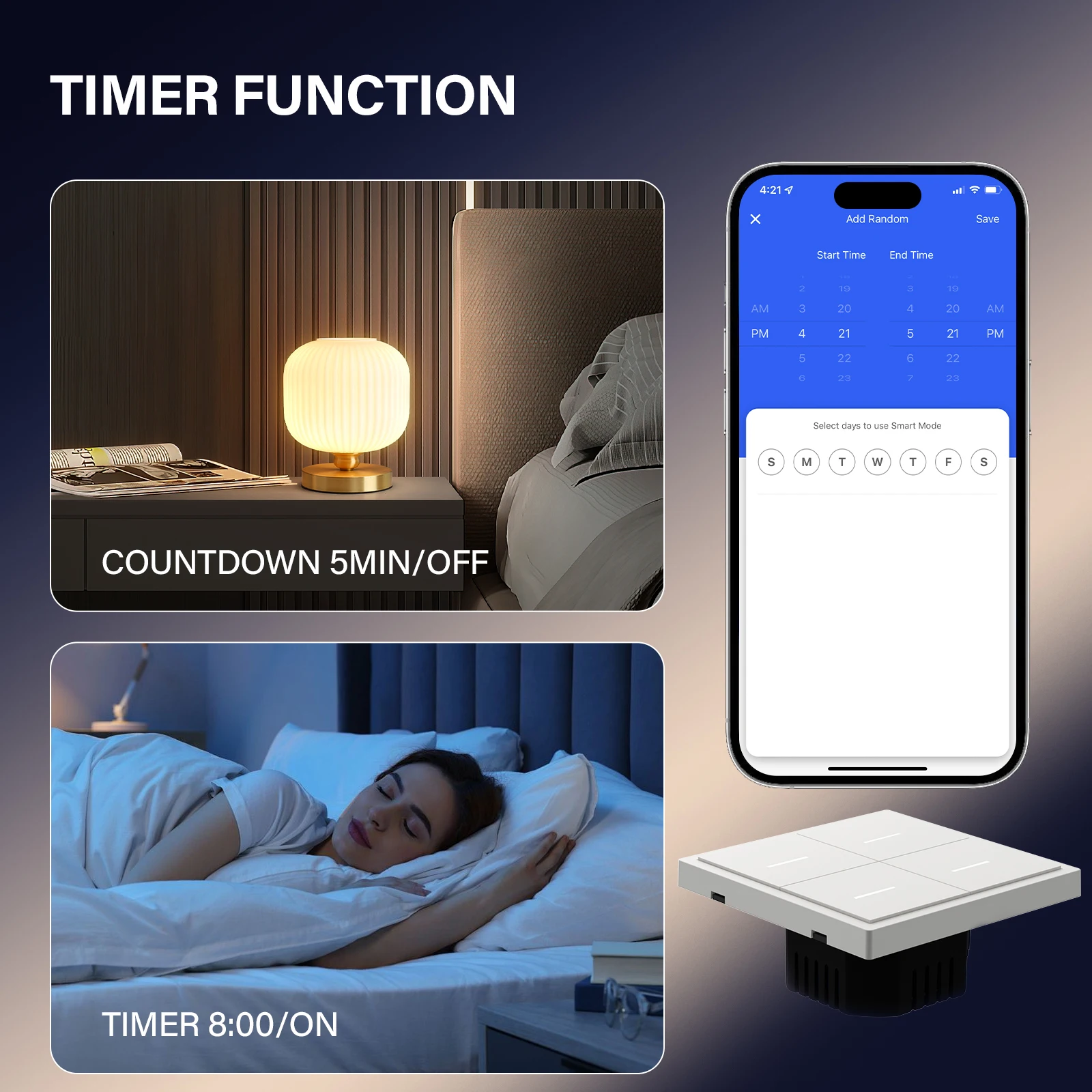 BSEED 1/2/3/4Gang 2Way Zigbee Smart Click Button Switch Smart EU Socket With AC Plastic Frame Work With Tuya Smart Life Alexa