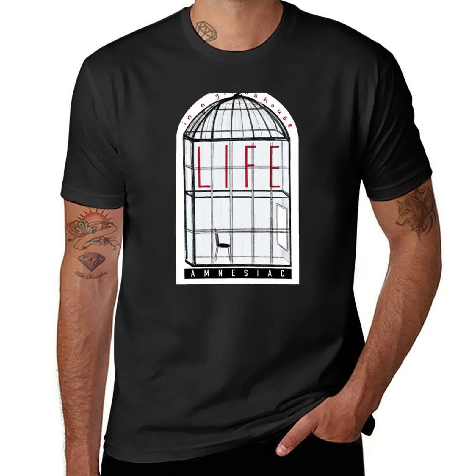 

radiohead - life in a glasshouse T-Shirt sweat summer clothes essential t shirt men workout shirt