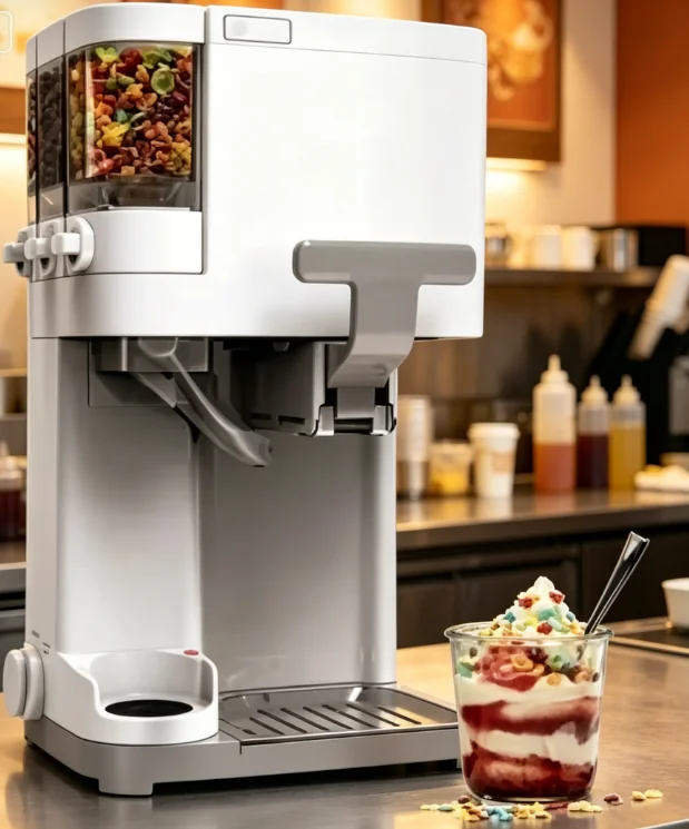 -Soft Serve Ice Cream Machine- Mix It In Ice Cream Maker For Frozen Yogurt, Sorbet, Gelato, Drinks 1.5 Quart