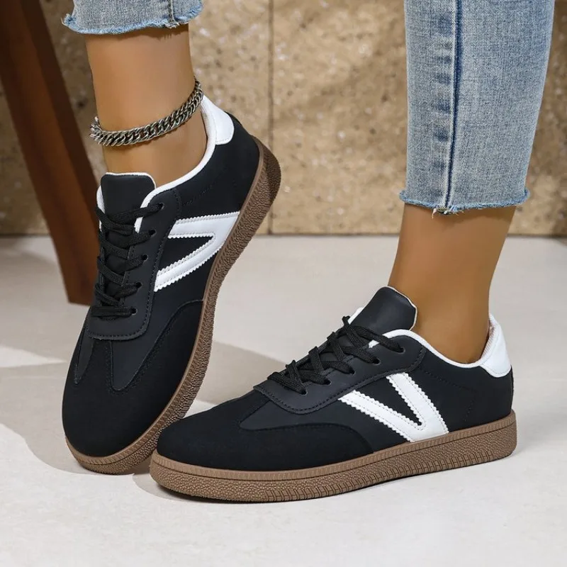 Shoes Woman 2026 Trend Casual Sneakers Comfortable Lace Up Flats Tennis Shoe Breathable Walking Jogging Shoes view 5