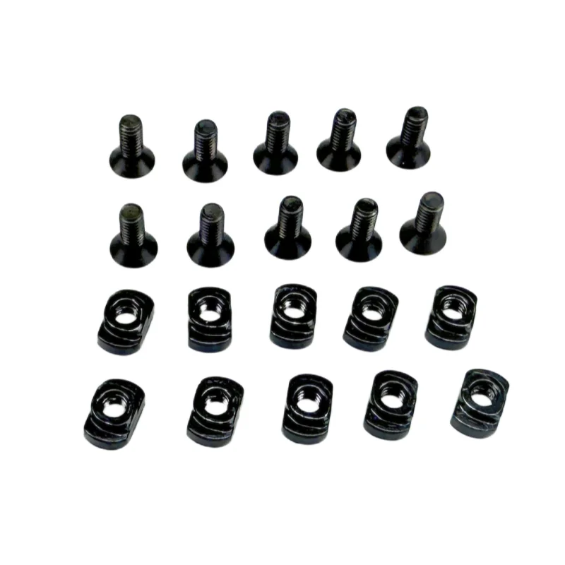 10sets/pack steel Screw And T Nut Replacement Set