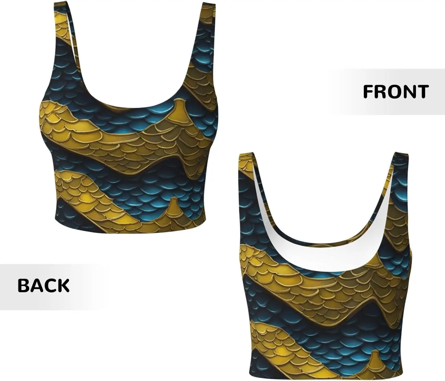 Chaleco deportivo con estampado de escamas de dragón para mujer, chalecos de entrenamiento de yoga para mujer, ligero, moderno para estaciones