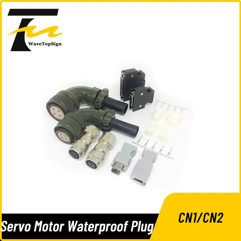 Wavetopsign Servo Driver Motor Plug Driver CN1 CN2 Connector Encoder Plug Aviation Plug for Delta Yaskawa Mitsubishi Panasonic