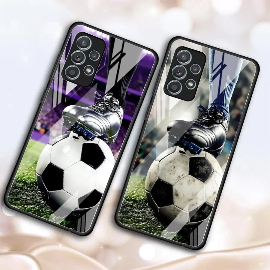 Glass Phone Cover Case for Samsung Galaxy A22 A16 A15 A55 A37 A52 A32 A72 A56 A34 A15 A22 A57 A05 A03 A51 A33 A24 A26 A52