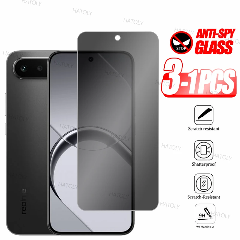 

1/2/3 шт. защитное стекло для Realme 16, антишпионское, закаленное, для защиты конфиденциальности, защитное стекло для телефона Realme 16