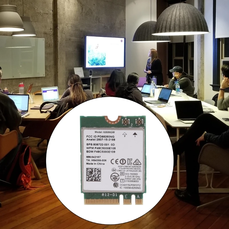 بطاقة لاسلكية DualBand 867M متوافقة مع 4.2 M.2 لـ 8260 8260NGW