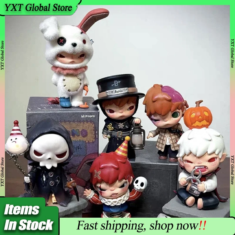 

POP MART Hirono Monsters' Карнавальная серия слепая коробка модная кукла гаражный комплект настольный орнамент коллекция игрушек подарок на Хэллоуин для девочек