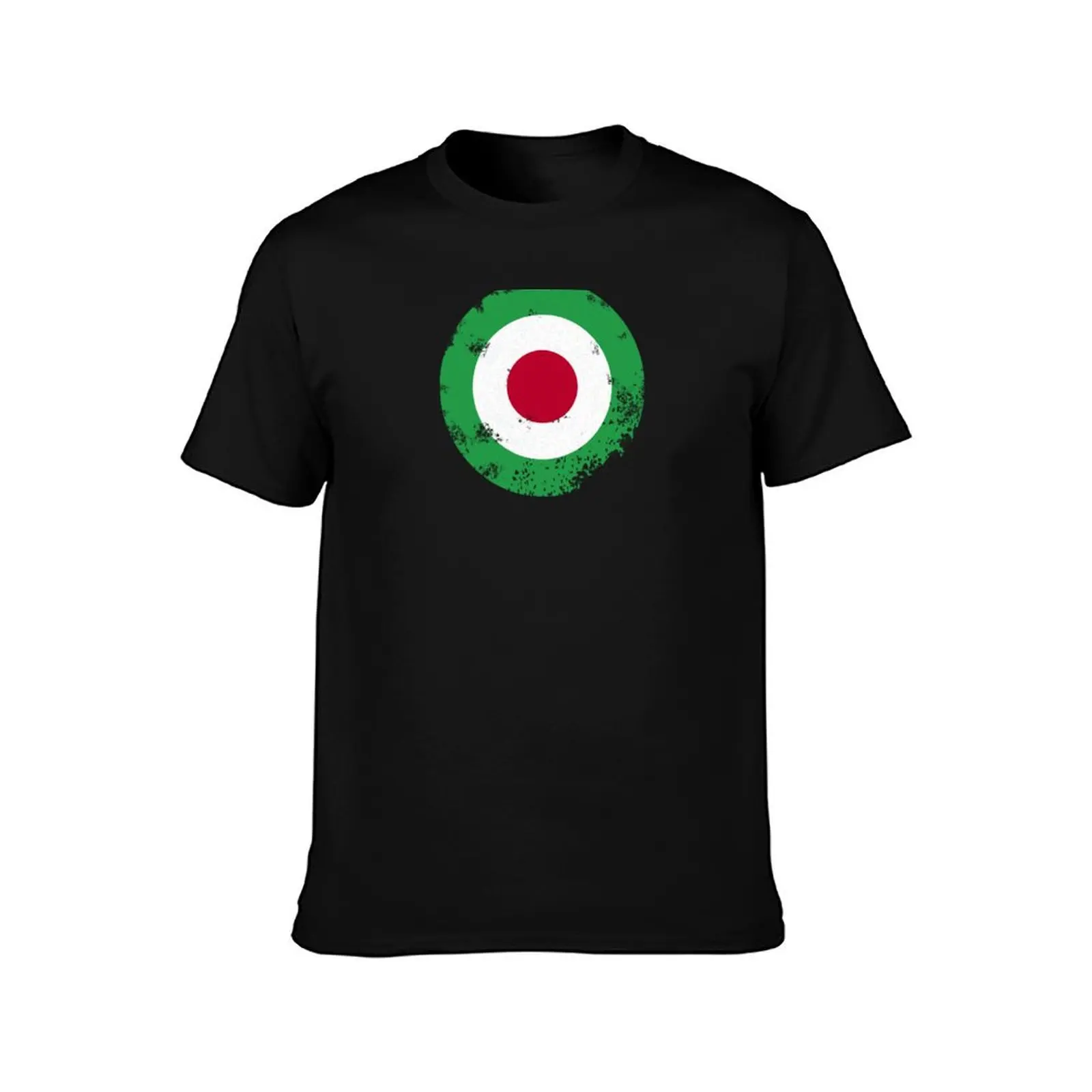 Vintage Italian Mod Target T-Shirt Casual Streetwear Short Sleeve Tee T-Shirt