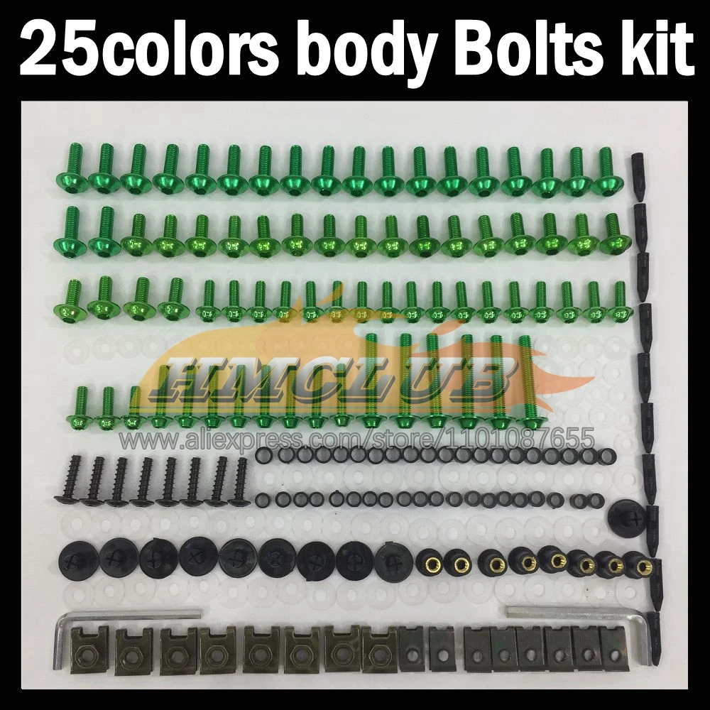 268ps Full Screws Kit Body bolt For KAWASAKI NINJA KZ1000 Z1000 KZ Z 1000 CC Z-1000 14 15 16 17 18 19 Fairing bolts screw NutS