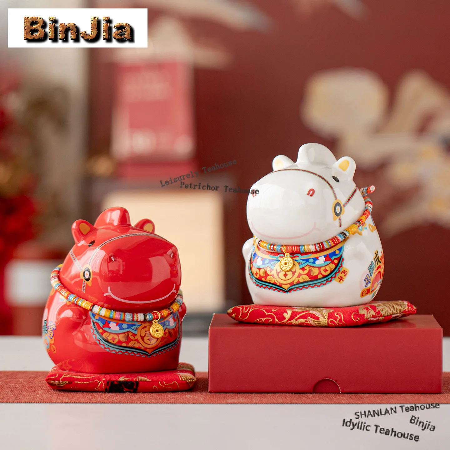 

2026 New Year Gift Wealth Horse Money Box Tea Pet Zen Tea Spirit Tea Figurine Play Toys Tea Statue Ornaments Workmanship Craft