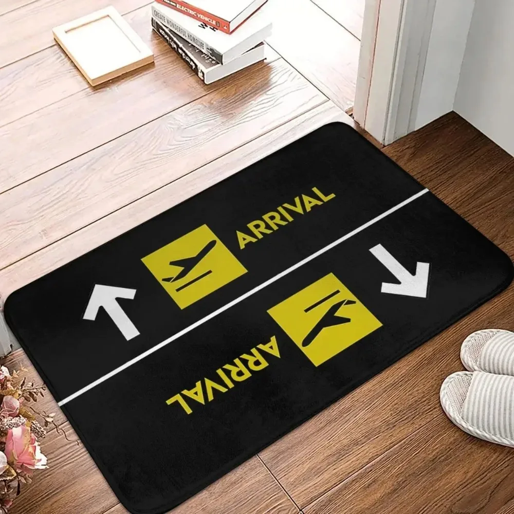 Non-slip Doormat Aviation Departures Arrivals Living Room Bedroom Mat Outdoor Carpet Modern Decor