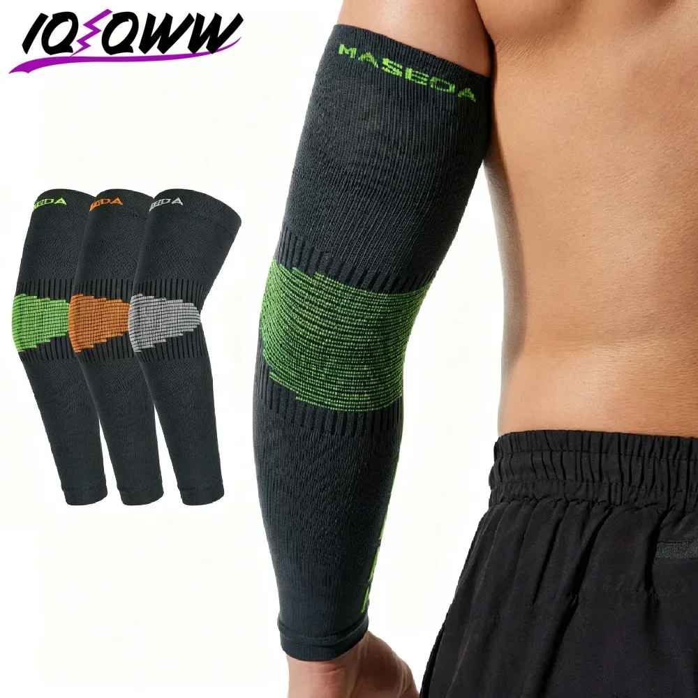 2Pc Tennis Elbow Compression Arm Sleeve Brace, Non‑Slip Breathable Arm Support for Men & Women To Alleviate Tendonitis Pain