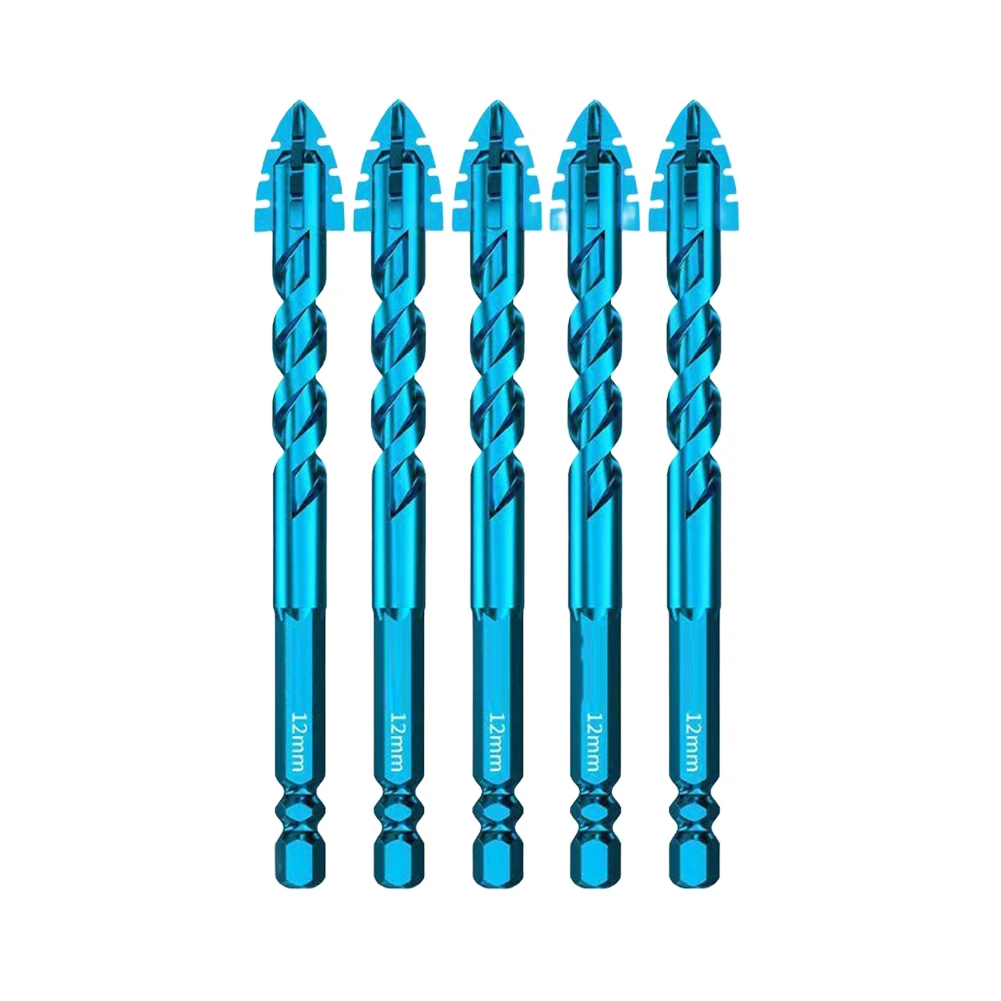 

Набор из 5 твердосплавных зубчатых сверл с четырьмя канавками для деревянной металлической плитки для стекла 6 мм 8 мм 10 мм 12 мм для стабильного точного сверления