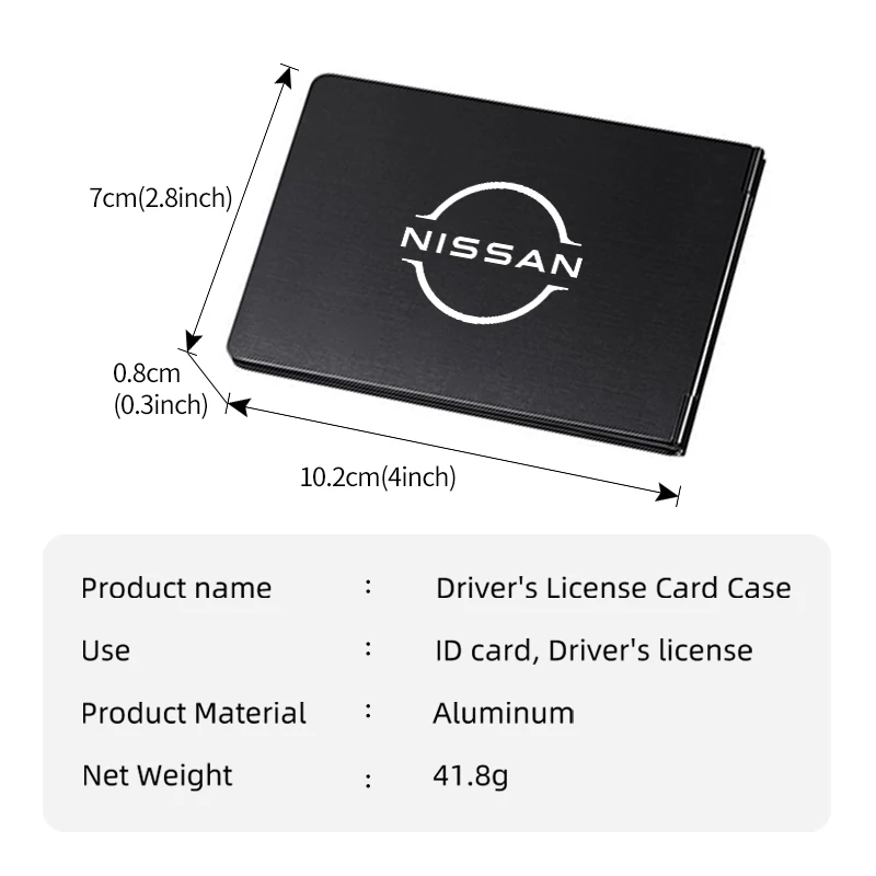 لنيسان سيارة القيادة وثيقة معرف بطاقة الائتمان رخصة القيادة محفظة قاشقاي جوك سنترا ألتيما فيرسا ماكسيما ألميرا روج
