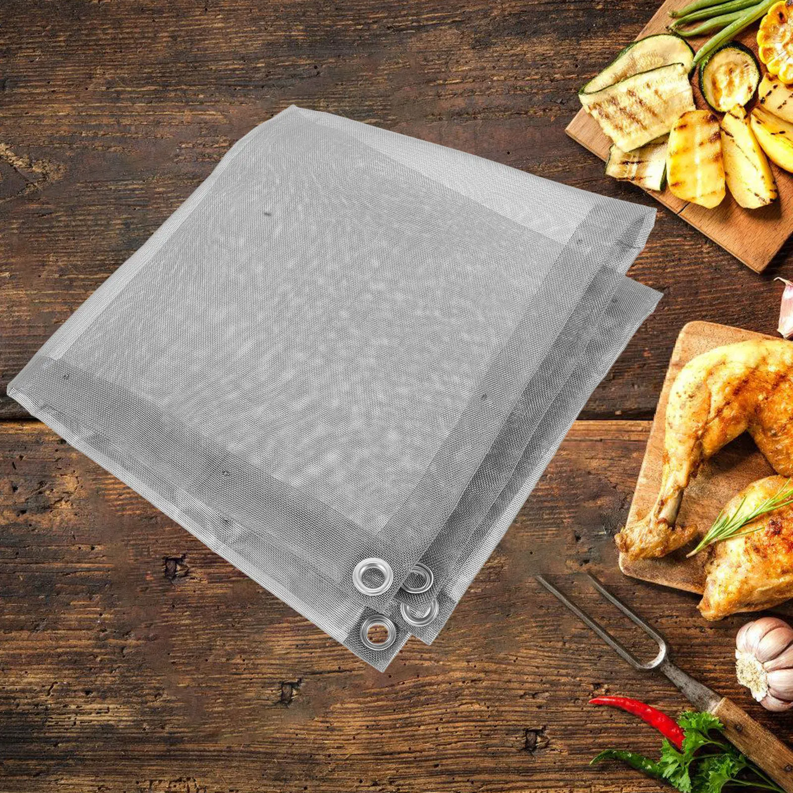 Pantalla de malla de acero ino - Camping Cooking Fire Pit reseña y precio