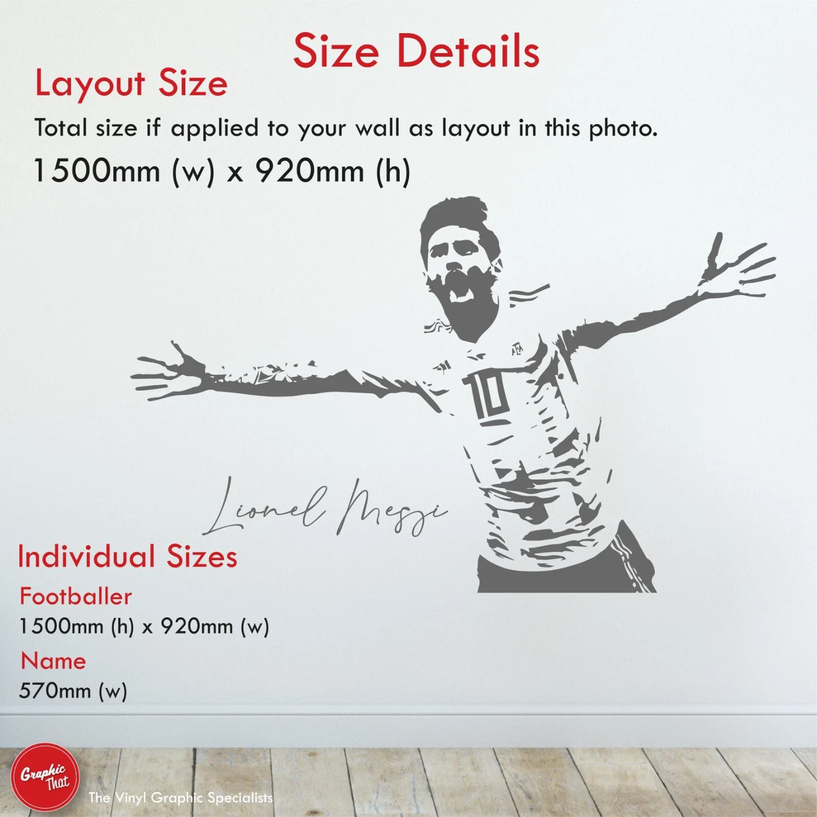 Lionel Messi  footballer football soccer player   Wall Sticker Decal Decor Vinyl Art Poster  removeable  self-adhesive
