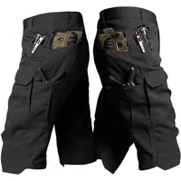 Pantalones cortos tácticos militares de combate para hombre, pantalones cortos impermeables de verano para senderismo, Camping, senderismo, escalada, pesca, deportes al aire libre