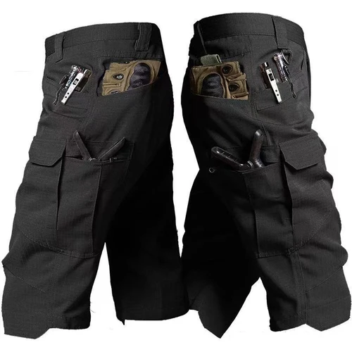Pantalones cortos tácticos militares de combate para hombre, pantalones cortos impermeables de verano para senderismo, Camping, senderismo, escalada, pesca, deportes al aire libre
