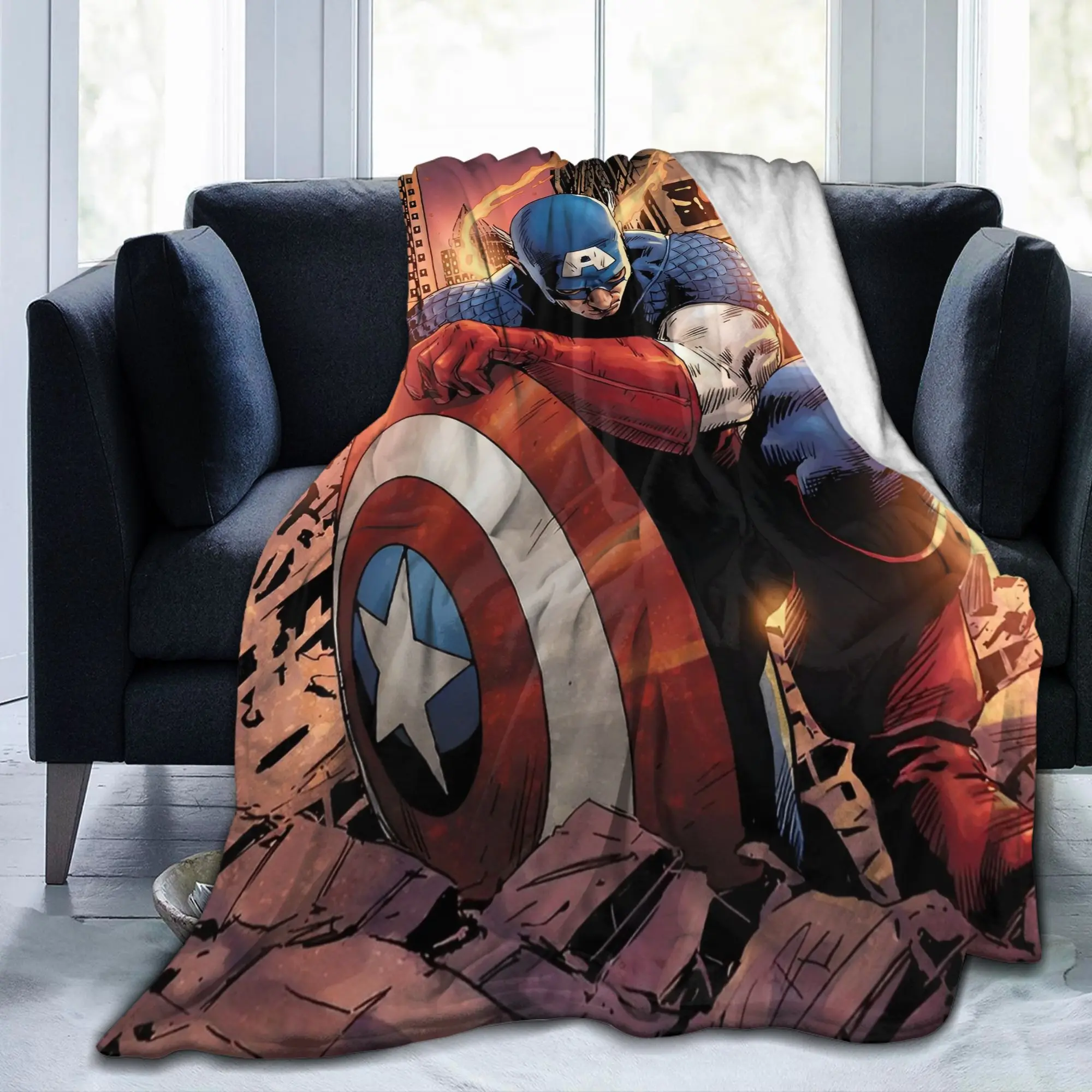 

Одеяло Captain America by Cliff Richards, фланелевые пледы, постельные принадлежности, диван, портативные ультрамягкие теплые покрывала