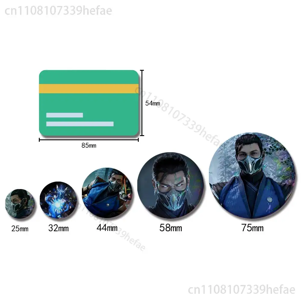 Game M-MK Sub Z-Zero Insignia Badge Case For Decoration 44mm 32mm 58mm Round Tinplate Pin Brooch Gift