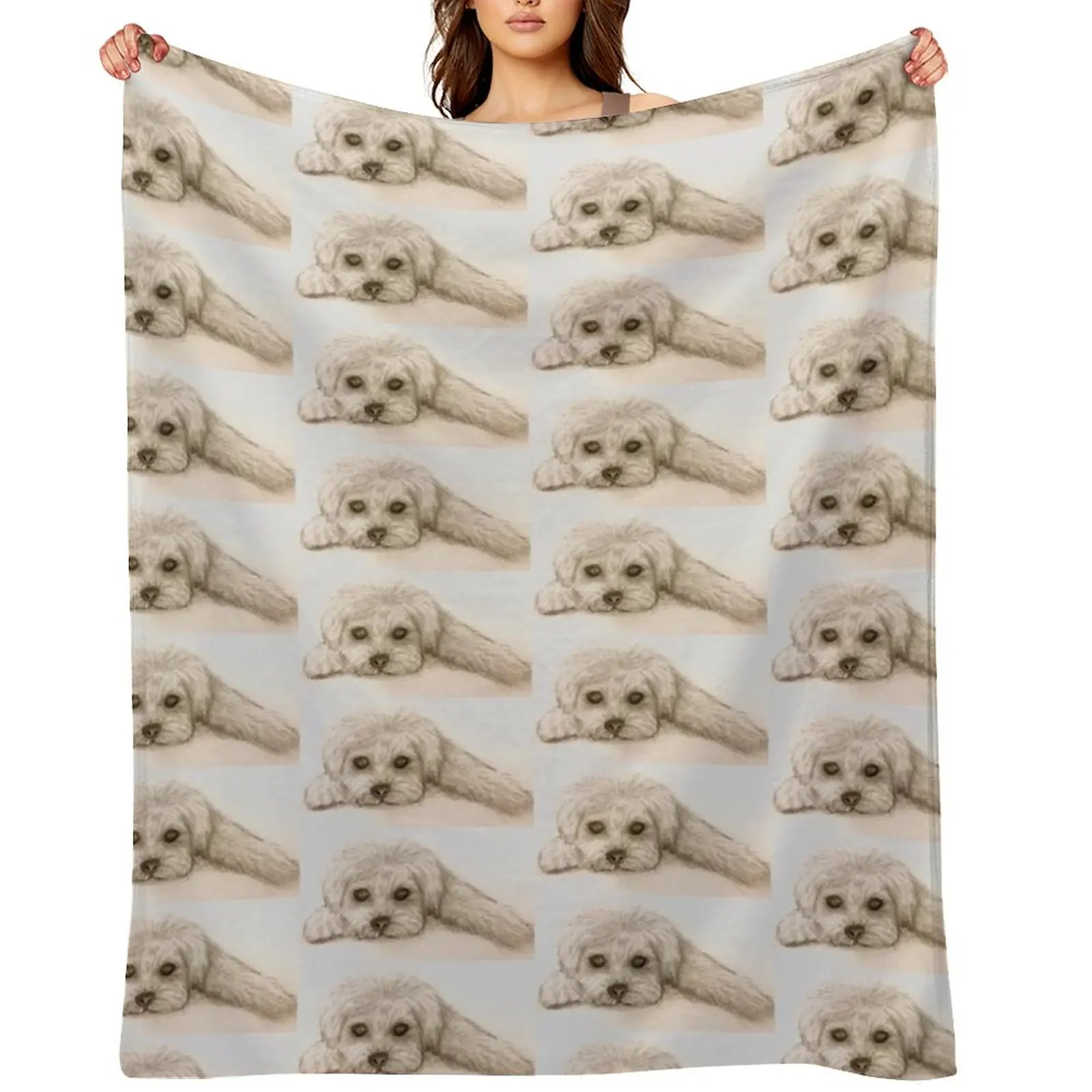 

Deep in Thought Throw Blanket Custom Blankets For Bed Luxury Designer Hair Blankets