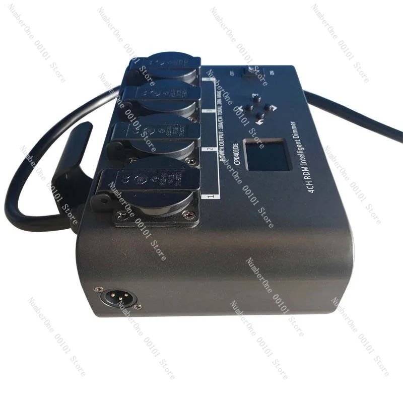 4-Channel RDM Linear Dimming Controller, DMX512 Stage Lighting LED Dimmer for Halogen Bulb