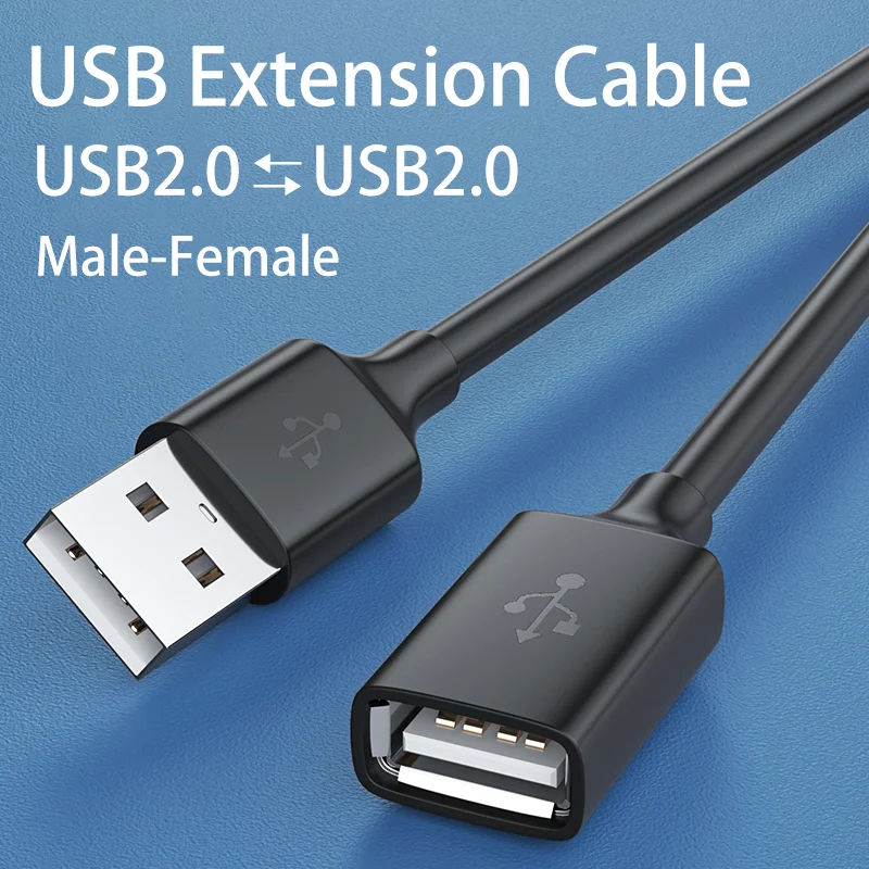 USB Extension Cable USB Cable for Smart Laptop PC TV Xbox One SSD USB 2.0 Extender Cord Mini Fast Speed Cable