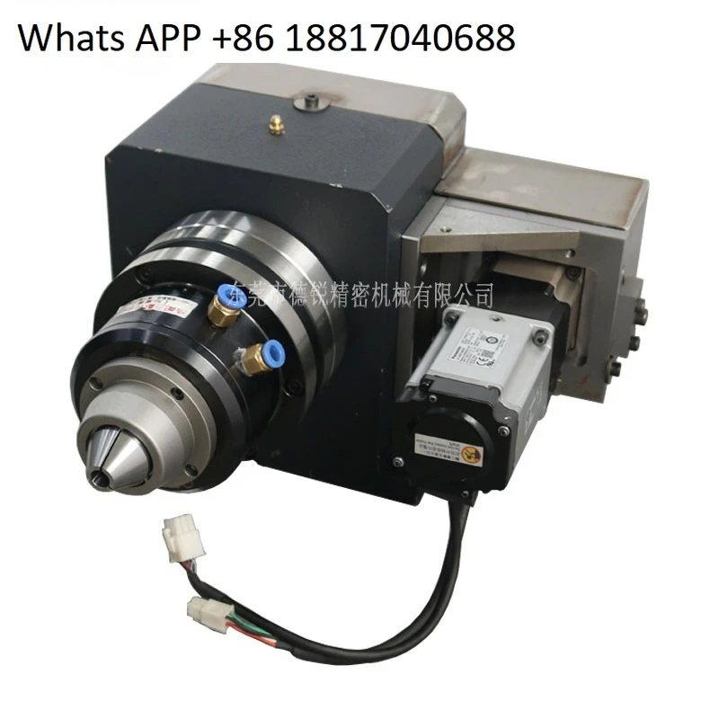 High precision pneumatic rotary chuck with motor pneumatic chuck seat wire drawing polishing fixture