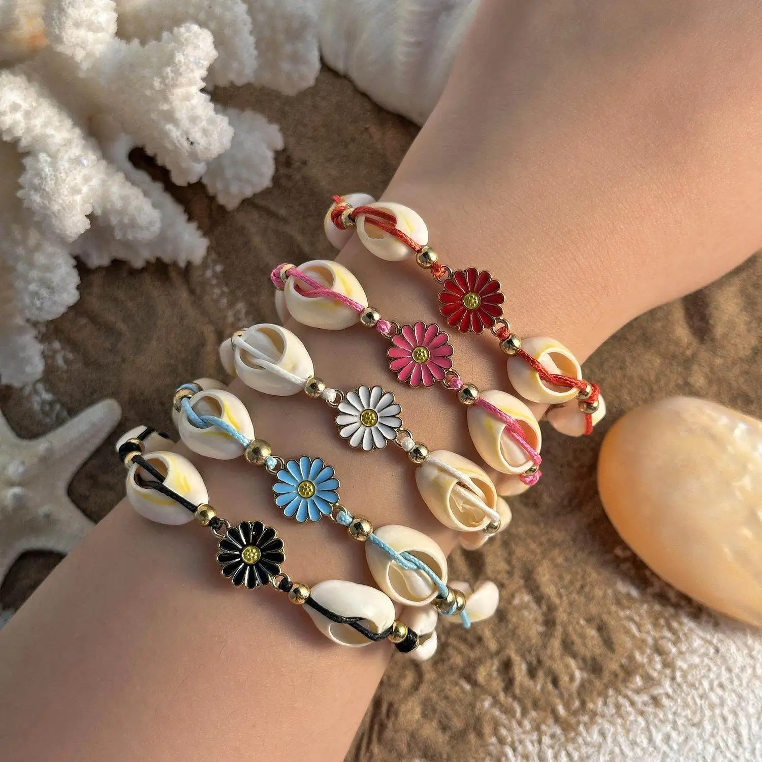 

Пляжный тканый браслет Vaion ell, женский простой браслет Sli Jewelry Faion Accory, летний праздничный браслет из шнура для рук