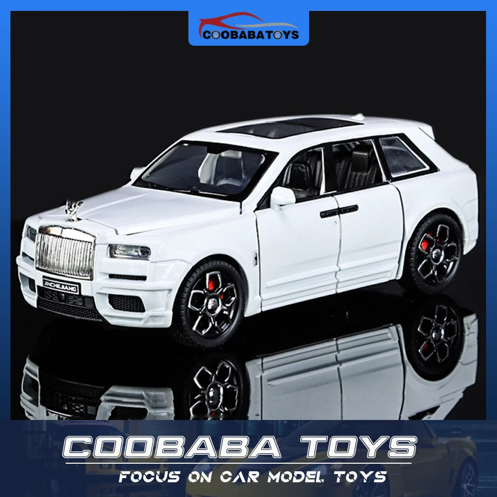 

Scale 1/32 Cullinan SUV Metal Diecast Alloy Toy Car Model Gift For Boys Children Kids Toys Vehicles Hobbies Collection Pull Back