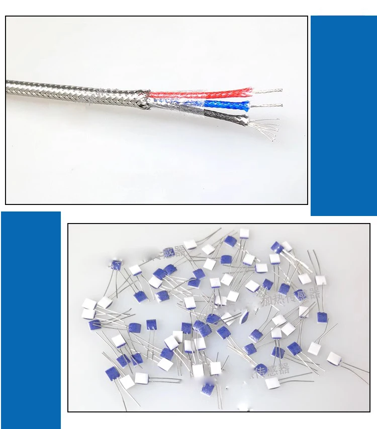 Stainless Steel PT100\\K Pasted Type Surface Measurement  patch temperature Sensor 1-20m Shielded Cable 3 Wire thermal resistance