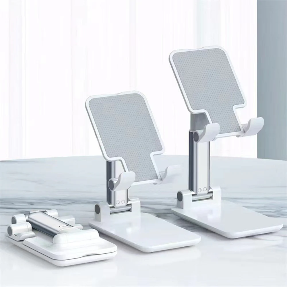 Desktop Phone Tablet Holder Adjustable Height Foldable Stand Portable Lazy Support For Cell Phone Tablet Mount Desk Dock Bracket